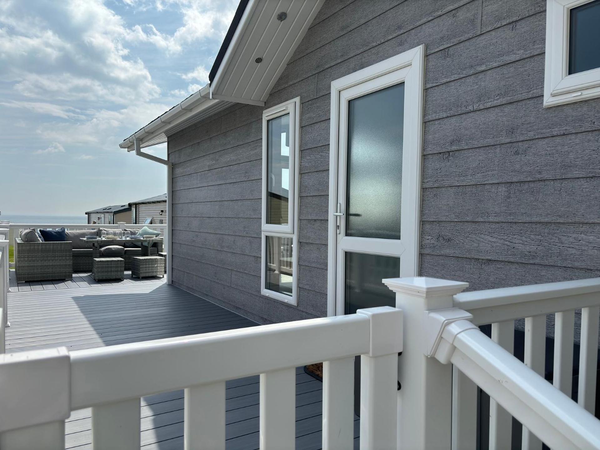 Lodge 9 Creek Caravan Park Ringstead 도체스터도싯 외부 사진