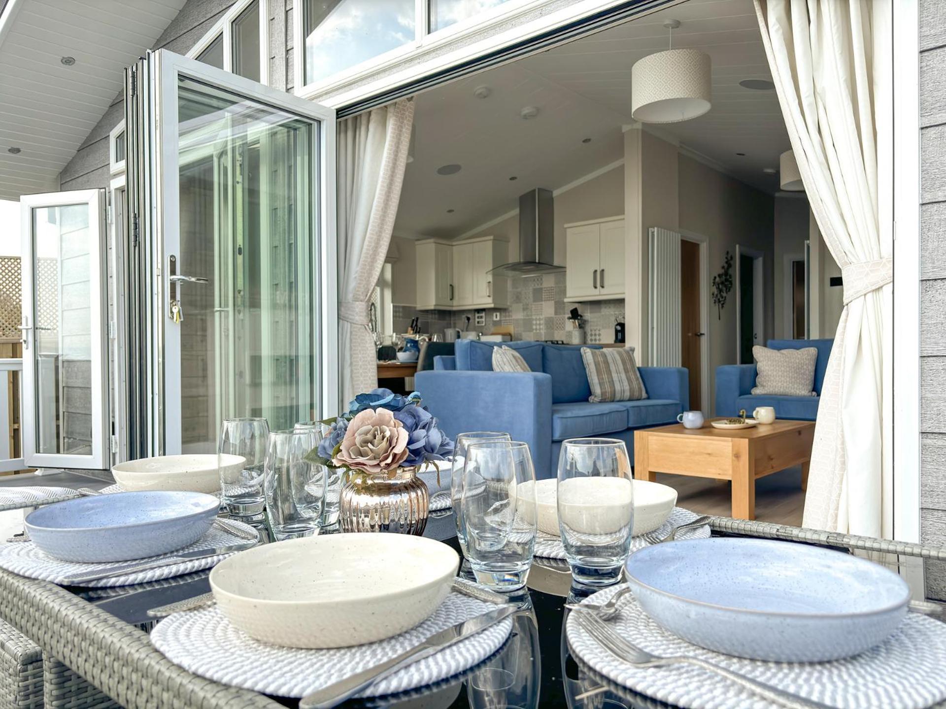 Lodge 9 Creek Caravan Park Ringstead 도체스터도싯 외부 사진