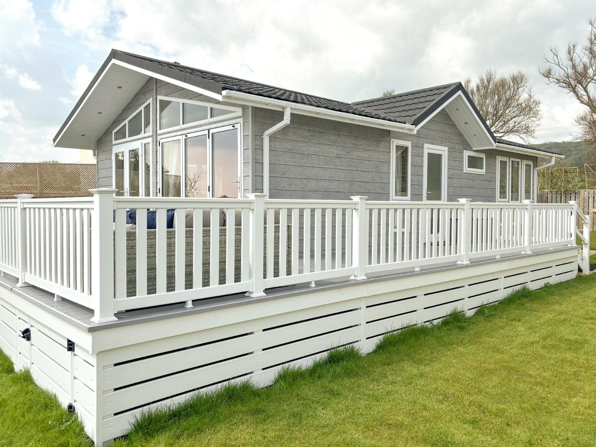 Lodge 9 Creek Caravan Park Ringstead 도체스터도싯 외부 사진