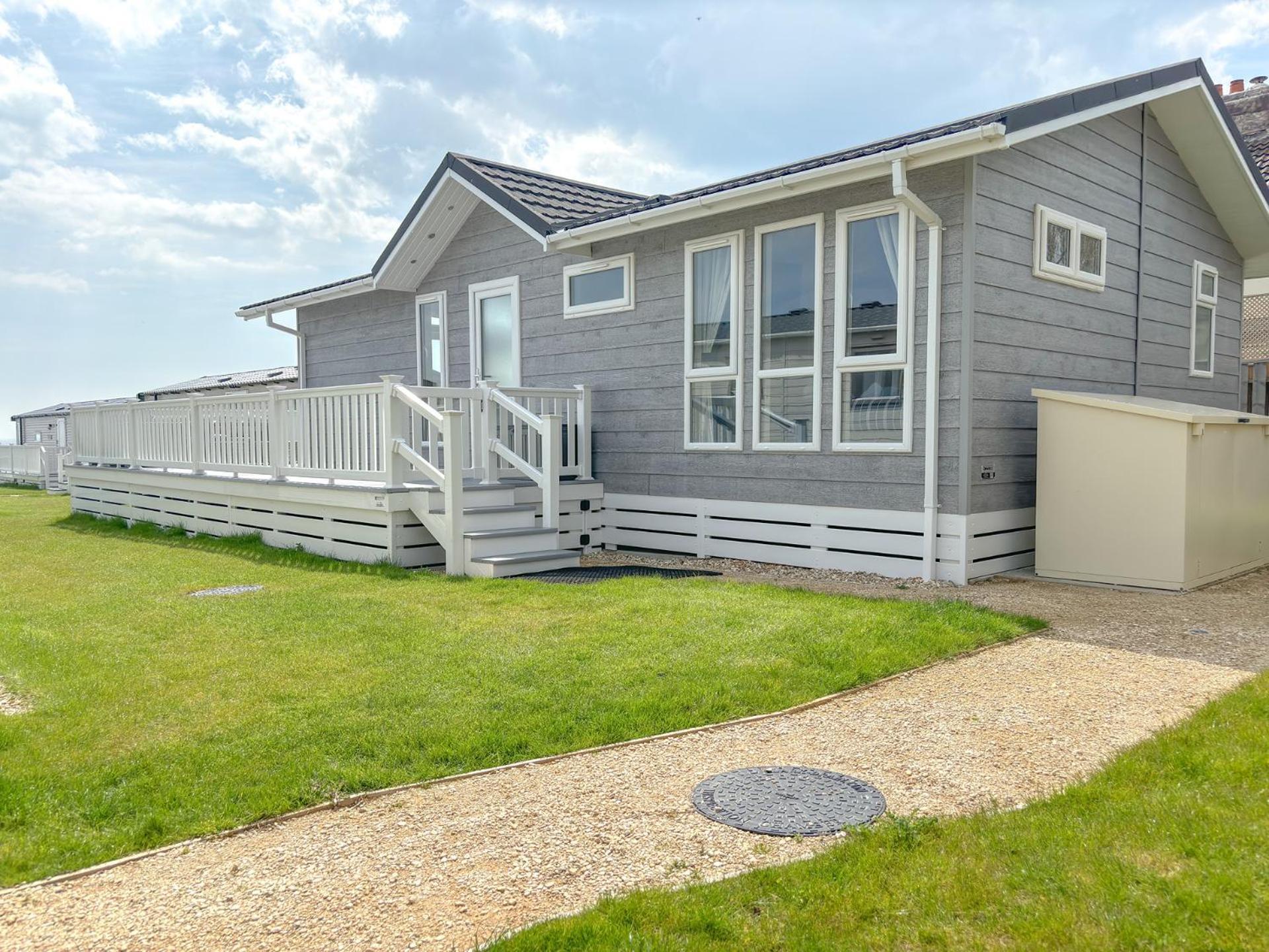 Lodge 9 Creek Caravan Park Ringstead 도체스터도싯 외부 사진