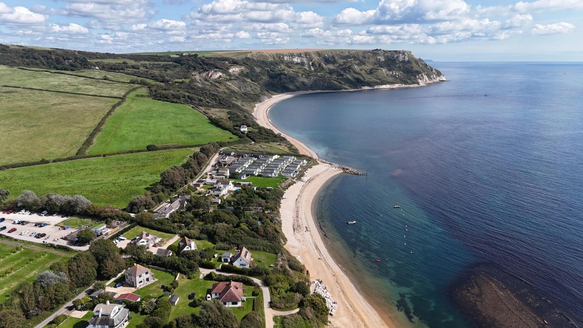 Lodge 9 Creek Caravan Park Ringstead 도체스터도싯 외부 사진