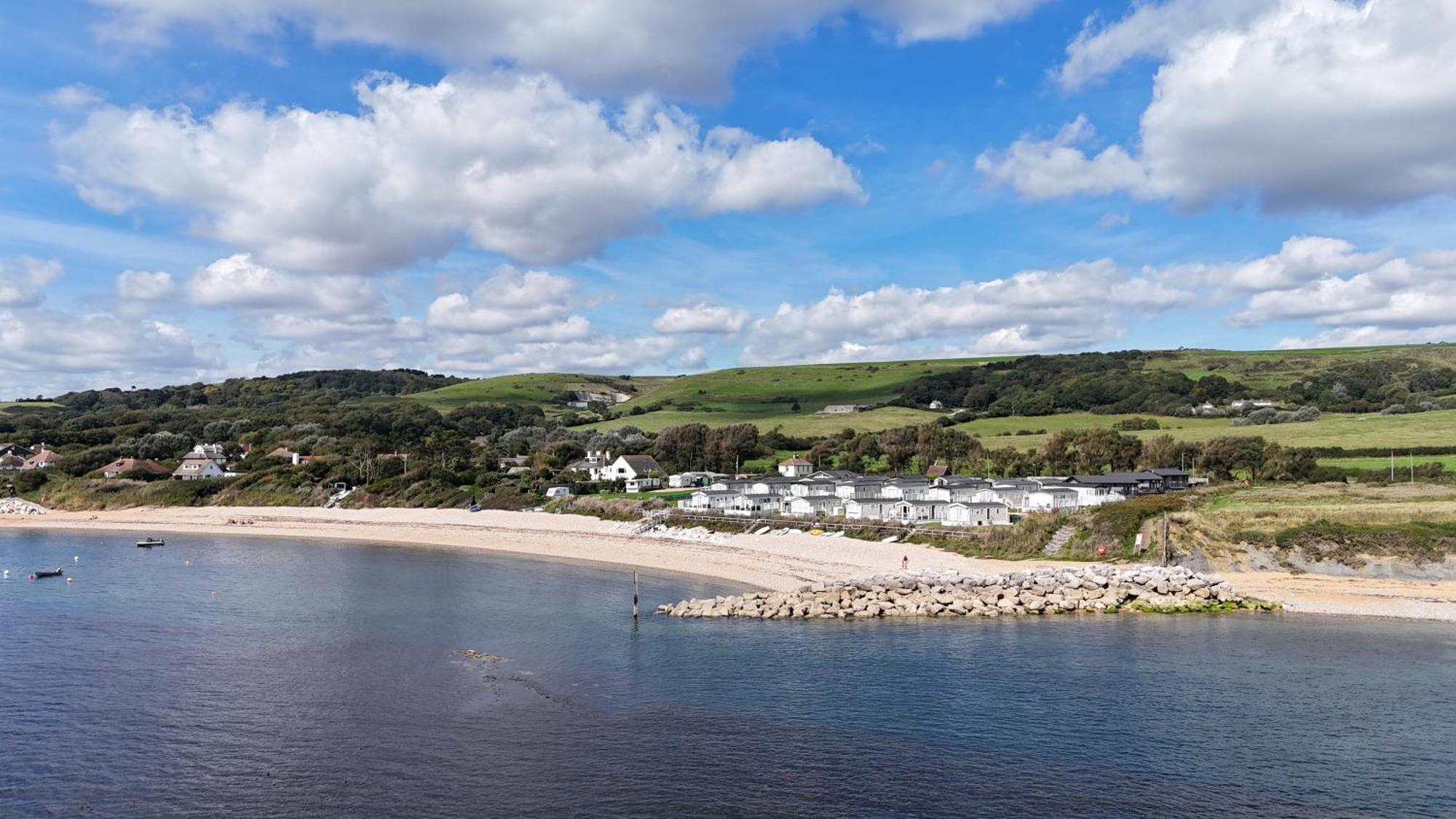 Lodge 9 Creek Caravan Park Ringstead 도체스터도싯 외부 사진